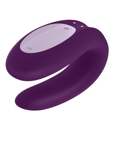 Смарт-вібратор для пар Satisfyer Double Joy Violet із широким кліторальним стимулятором