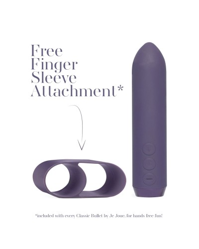 Мінівібратор Je Joue - Classic Bullet Vibrator Purple з глибокою вібрацією і фіксацією на палець