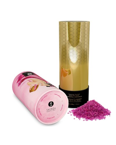 Пенящаяся соль для ванны Shunga Dead Sea salt Oriental Crystals — Rose Petal (500 г), соль Мертвого 