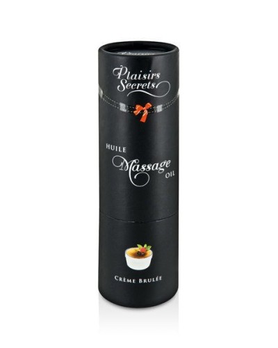 Массажное масло Plaisirs Secrets Creme Brulee (59 мл) с афродизиаками съедобное, подарочная упаковка