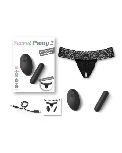 Вібратор Love To Love SECRET PANTY 2, в комплекті трусики, вібропуля, пульт ДУ, 10 режимів роботи