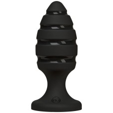 Анальний плаг зі спіральним каналом Doc Johnson Platinum Premium Silicone — The Blast — Black