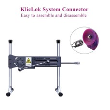 Фалоімітатор для секс-машин Hismith 9.45″ Silicone Fantasy Series Dildo, система кріплення KlicLok, 